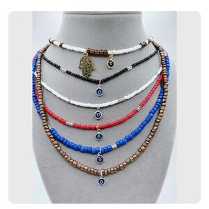 -Minimalist Evil Eye Necklaces-                           --$20 EACH ONE--